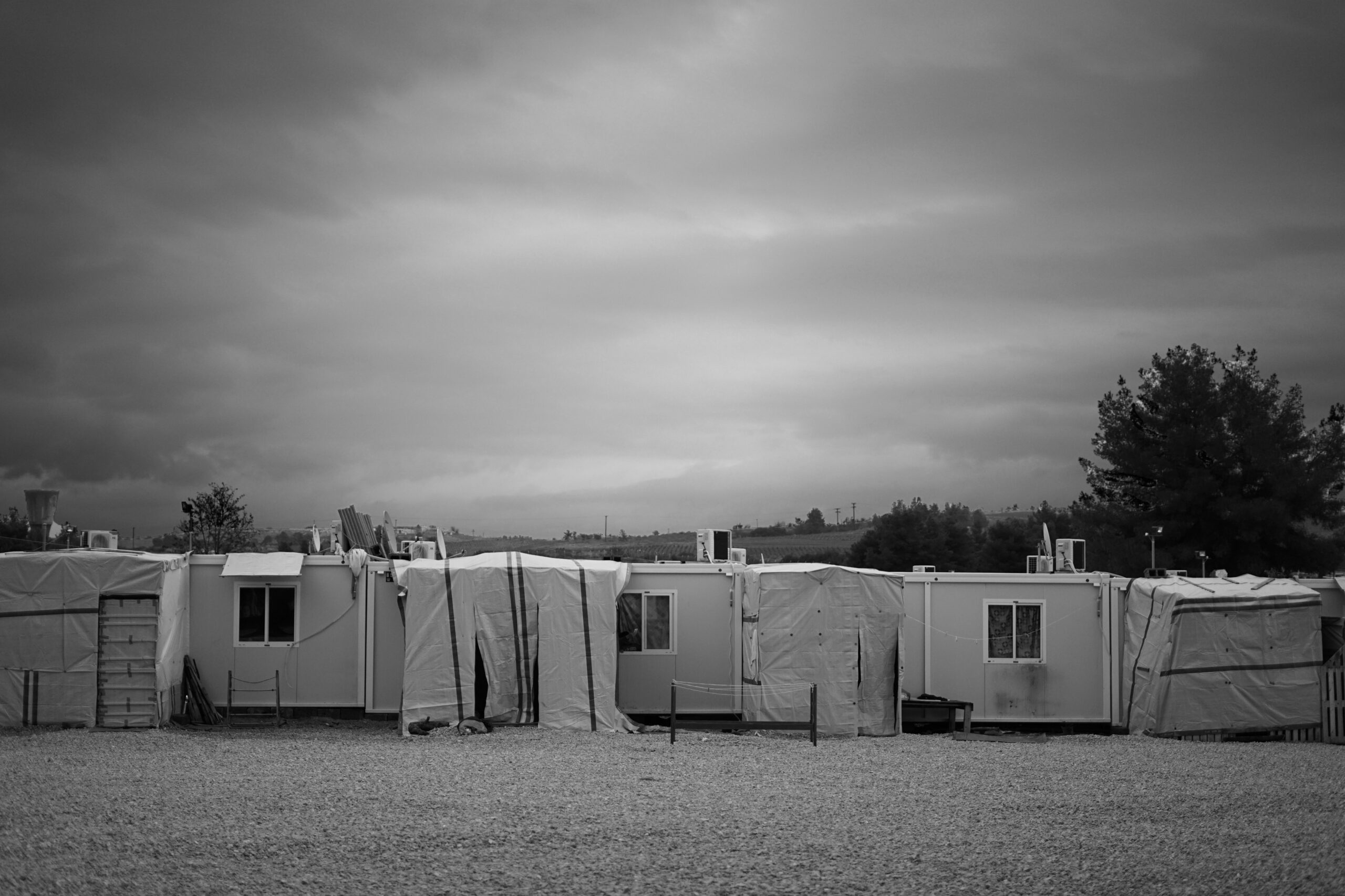 An image of a refugee camp