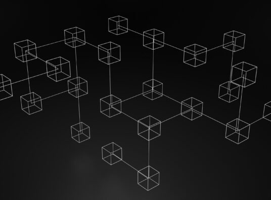 A black and white image of a decentralised network
